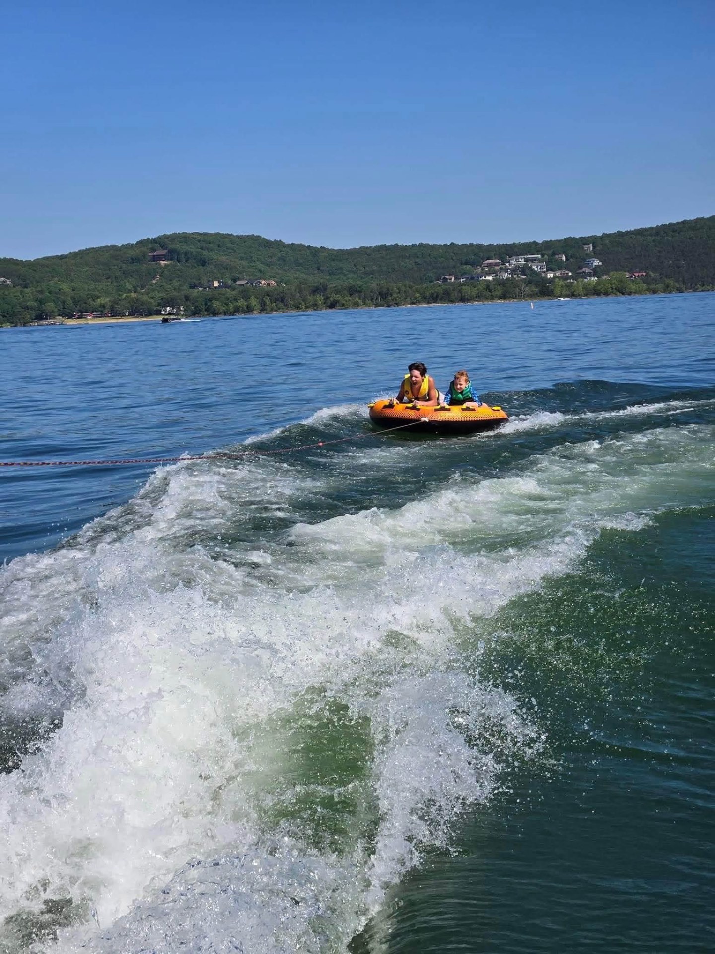 Family tubing on Table Rock Lake